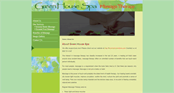 Desktop Screenshot of greenhousemassage.com